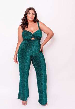 Imagem de Conjunto feminino em lurex plus size