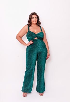 Imagem de Conjunto feminino em lurex plus size