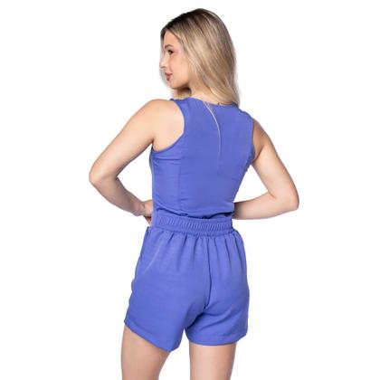 Imagem de Conjunto Feminino Habana Regata e Short Azul