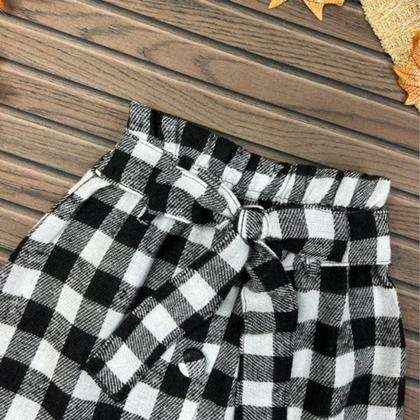 Conjunto Feminino Infantil Body Saia Xadrez E Jaqueta Menina - Ak Fashion Kids Imagem de Conjunto Feminino Infantil Body Saia Xadrez E Jaqueta Menina