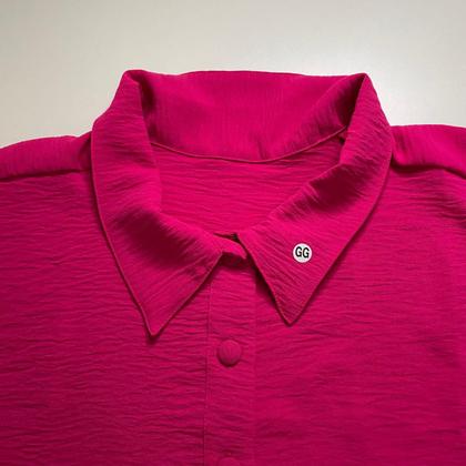 Imagem de Conjunto Feminino Plus Size Blusa com Botões e Bermuda Alfaiataria Conforto e Estilo para o Verão e Primavera