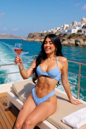 Imagem de Conjunto Feminino Praia Biquini com Enchimento Bojo Sustentação Com Calcinha cintura alta Lipo Modeladora