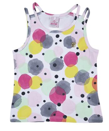 Imagem de Conjunto Feminino Regata C/ Shorts-saia Moletinho Nº 4 Ao 8