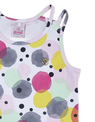 Imagem de Conjunto Feminino Regata C/ Shorts-saia Moletinho Nº 4 Ao 8