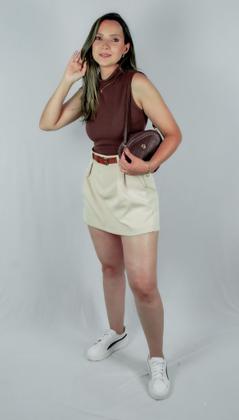 Imagem de Conjunto Feminino Short Saia e Cropped Regata Estiloso e Elegante