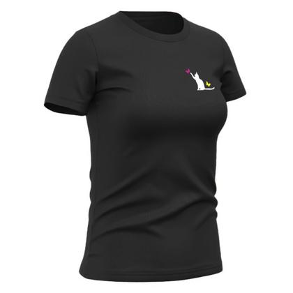 Conjunto Feminino Verão Moda Praia Camiseta Algodão Short Tactel Estampada - Relaxado Imagem de Conjunto Feminino Verão Moda Praia Camiseta Algodão Short Tactel Estampada