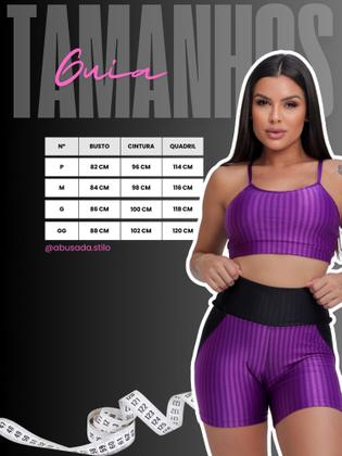 Imagem de Conjunto Fitness 3D Cropped e Short  Conforto, Estilo e Alta Performance Moda Fitness Feminina