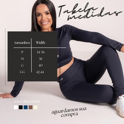 Imagem de Conjunto Fitness Academia Liso Básico Dia A Dia Esportivo