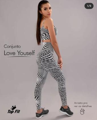 Imagem de Conjunto Fitness Love Youself Top Fit