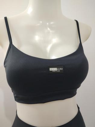 Imagem de Conjunto fitness top e short com bolso cós
