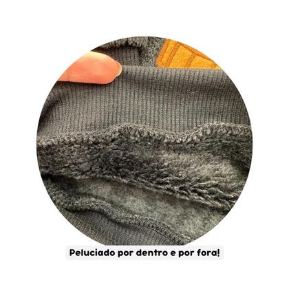 Imagem de Conjunto Fleece com Bordado Quentinho Peluciado Para Bebê