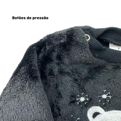 Imagem de Conjunto Fleece com Bordado Quentinho Peluciado Para Bebê