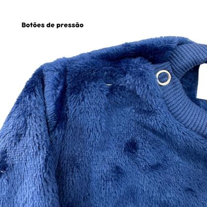 Imagem de Conjunto Fleece com Bordado Quentinho Peluciado Para Bebê