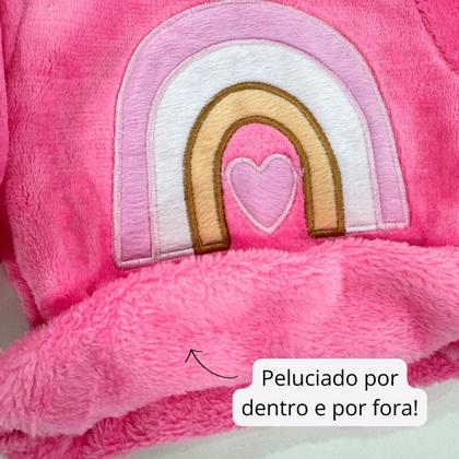 Imagem de Conjunto Fleece com Bordado Quentinho Peluciado Para Bebê