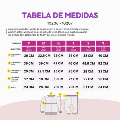 Imagem de Conjunto Fleece com Bordado Quentinho Peluciado Para Bebê