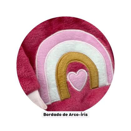 Imagem de Conjunto Fleece com Bordado Quentinho Peluciado Para Bebê