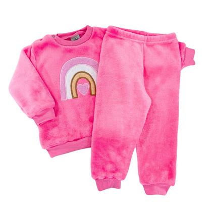 Imagem de Conjunto Fleece com Bordado Quentinho Peluciado Para Bebê