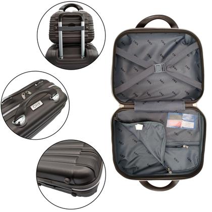 Imagem de Conjunto frasqueiras p m viagem necessaire rígida abs - chx