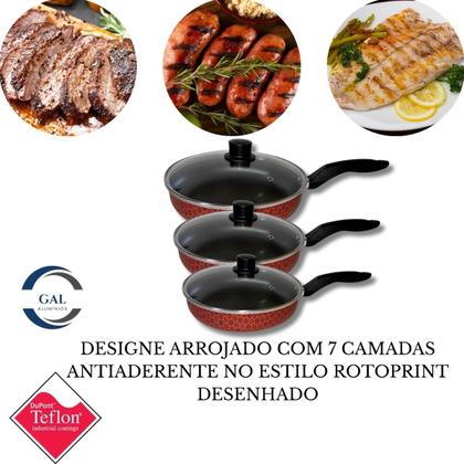 Imagem de Conjunto Frigideira Funda Rotoprint C Tampa 3 Peças 18 20 22