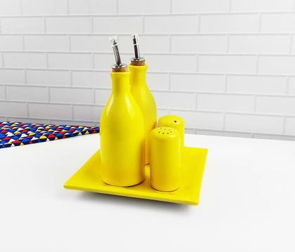 Imagem de Conjunto Galheteiro Provençal Amarelo