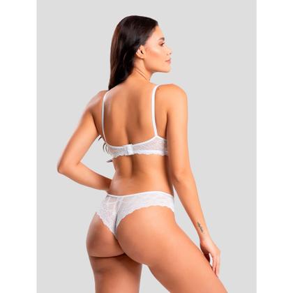 Imagem de Conjunto Galisteu IMI Lingerie  Renda com Calcinha Fio Duplo Sensual e Confortável