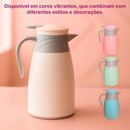 Conjunto Garrafa Térmica Café 4 Canecas Copos Vidros 220ml 1L - jdmazine Imagem de Conjunto Garrafa Térmica Café 4 Canecas Copos Vidros 220ml 1L