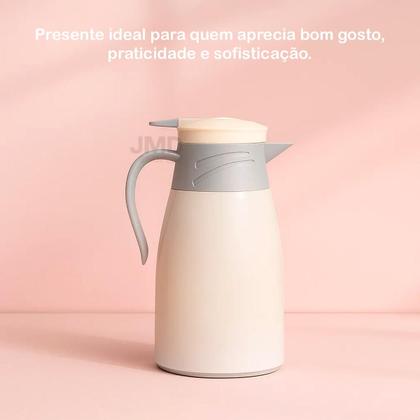 Conjunto Garrafa Térmica Café 4 Canecas Copos Vidros 220ml 1L - jdmazine Imagem de Conjunto Garrafa Térmica Café 4 Canecas Copos Vidros 220ml 1L
