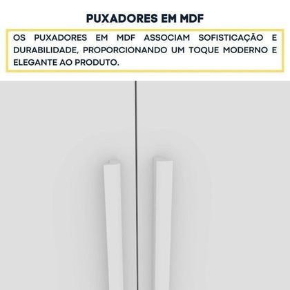 Imagem de Conjunto Guarda-roupa Casal 6 Portas 2 com Espelho e Cama Casal Monaco Espresso Móveis