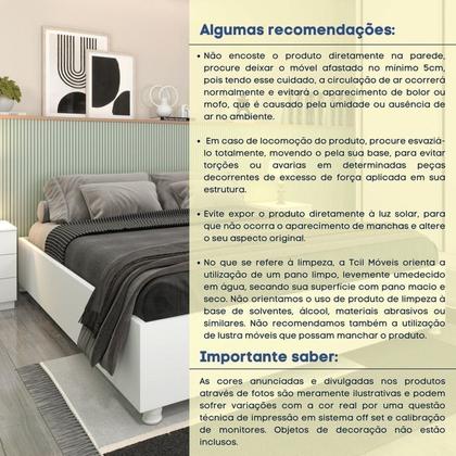 Imagem de Conjunto Guarda Roupa Casal 6 Portas 8 Gavetas Puxador Mdf Com Pés Portugal E Cama Casal Monaco