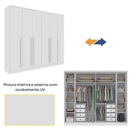 Imagem de Conjunto Guarda Roupa Casal Com Puxador Mdf Portugal, Cama Casal Monaco E Cômoda Chicago