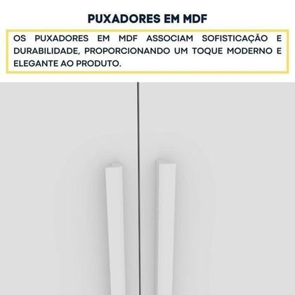 Imagem de Conjunto Guarda Roupa Casal Com Puxador Mdf Portugal, Cama Casal Monaco E Cômoda Chicago