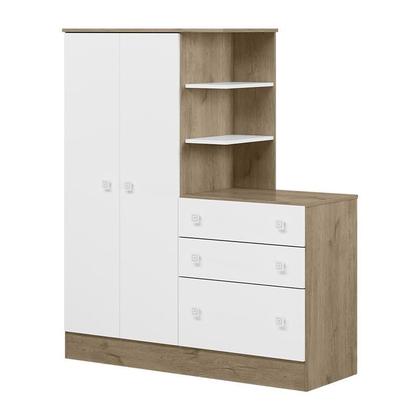 Imagem de Conjunto Guarda Roupa Comoda e Berço Doce Sonho Com Colchão