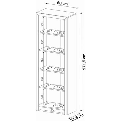 Imagem de Conjunto Home Office 2 Peças com 1 Mesa e 1 Estante Preto -  Pnr Móveis