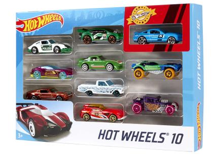 Imagem de Conjunto HotWheels - Pacote com 10 Carros - Sortidos MATTEL