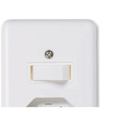 Imagem de Conjunto Ilumi 4X2 Branco Com Placa(1Simples+Tomada 10A) 20200