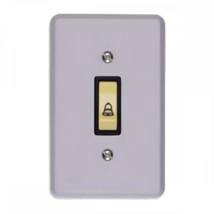 Imagem de Conjunto Ilumi Cinza Com Placa 1 Tecla Campainha - 1313