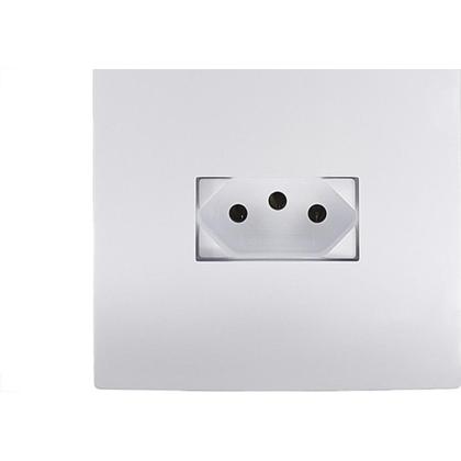 Imagem de Conjunto Ilumi I9-Inove Branco Com Placa 1 Simples + Tomada 2P+T. 10A. - 94200