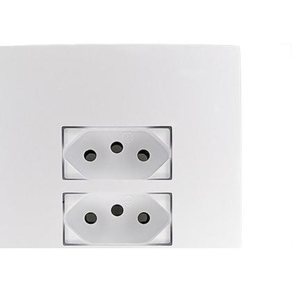 Imagem de Conjunto Ilumi I9-Inove Branco Com Placa 3 Tomadas 10A. - 94123 Monobloco