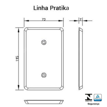 Imagem de Conjunto ilumi pratika com placa 1 simples + 1 pararelo 1923