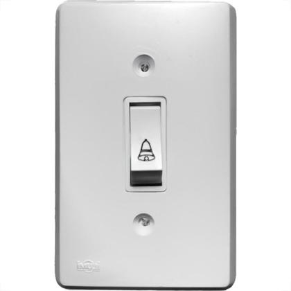 Imagem de Conjunto Ilumi Pratika Com Placa 1 Tecla Campainha - 1913