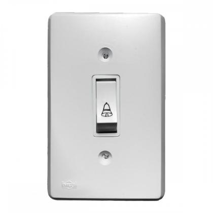 Imagem de Conjunto Ilumi Pratika Com Placa 1 Tecla Campainha - 1913