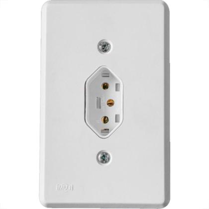 Imagem de Conjunto Ilumi Pratika Com Placa 1 Tomada 2P+T. 20A. - 19141