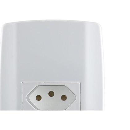 Imagem de Conjunto Ilumi Slim 4X2 Branco Com Placa (1Tomada 10A) 80150