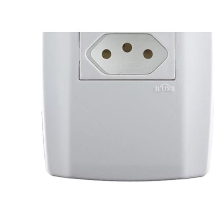 Imagem de Conjunto Ilumi Slim 4X2 Branco Com Placa (1Tomada 10A) 80150