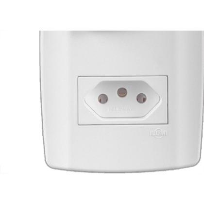 Imagem de Conjunto Ilumi Slim Branco Com Placa 1 Simples + Tomada 2P+T. 20A. - 80201