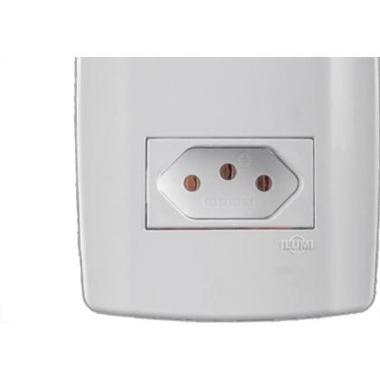 Imagem de Conjunto Ilumi Slim Branco Com Placa 2 Tomadas 2P+T. 20A. - 80121 Monobloco