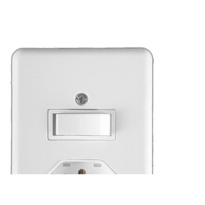 Imagem de Conjunto Ilumi Stylus Branco Com Placa 1 Simples + Tomada 2P+T. 20A. 20201