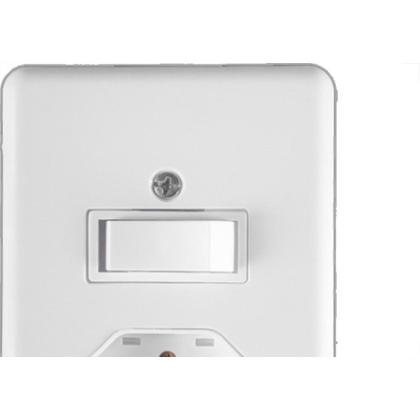 Imagem de Conjunto Ilumi Stylus Branco Com Placa 1 Simples + Tomada 2P+T. 20A. 20201