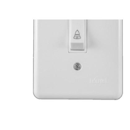 Imagem de Conjunto Ilumi Stylus Branco Com Placa 1 Tecla Campainha - 2013