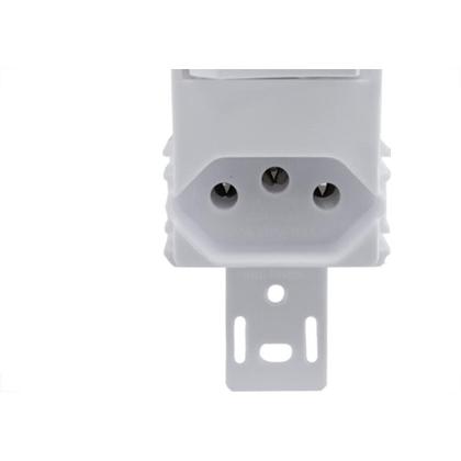 Imagem de Conjunto Ilumi Stylus Branco Sem Placa 1 Simples + Tomada 2P+T. 10A. - 20200/0